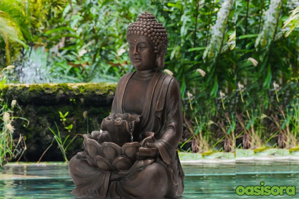 Statue Zen Garden Water Fountain