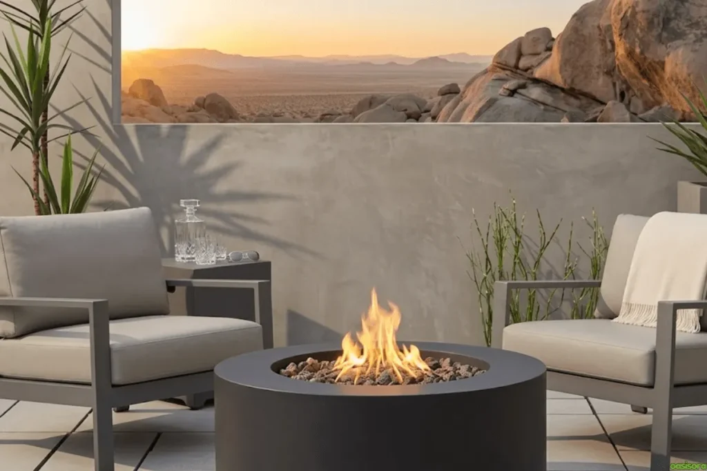 Aegean-Round-Propane-Fire-Pit-Table