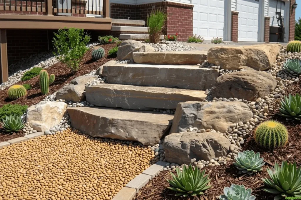 Desert-rock-garden-pathways-&-Maintenance