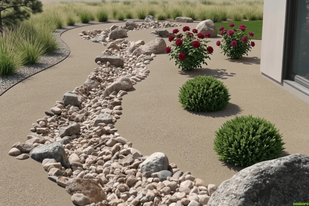 Dry-stream-bed