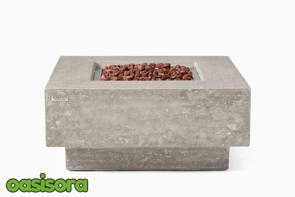 
Elementi-Square-Pedestal-Fire-Pit-Table