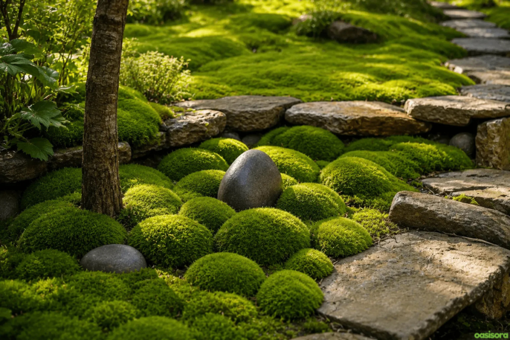 Zen Garden Ideas: 20 Calm Designs for Modern Spaces (2026) 18 Incorporate-Moss