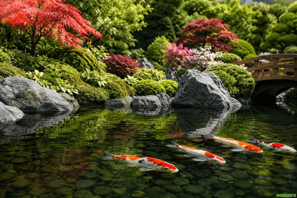 Zen Garden Ideas: 20 Calm Designs for Modern Spaces (2026) 14 Koi-Pond