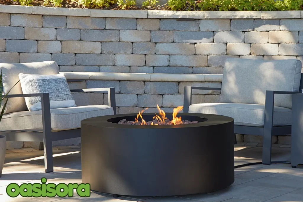 Real-Flame-Aegean-Round-Fire-Table