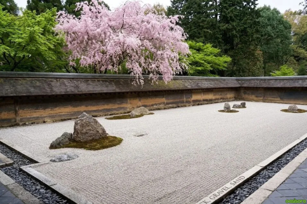 Zen Garden Ideas: 20 Calm Designs for Modern Spaces (2026) 2 Rock,-Gravel,-Sand