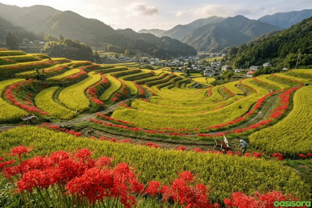 Spider Lily A Symbol of Life and Death: 4 Powerful Meanings 13 Spider-Lilies-&-Eriyama-Rice-Terraces