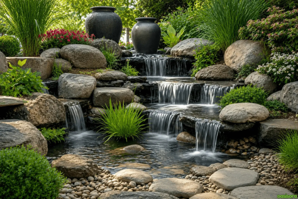 Zen Garden Ideas: 20 Calm Designs for Modern Spaces (2026) 11 Water-Features-for-Soothing-Sounds