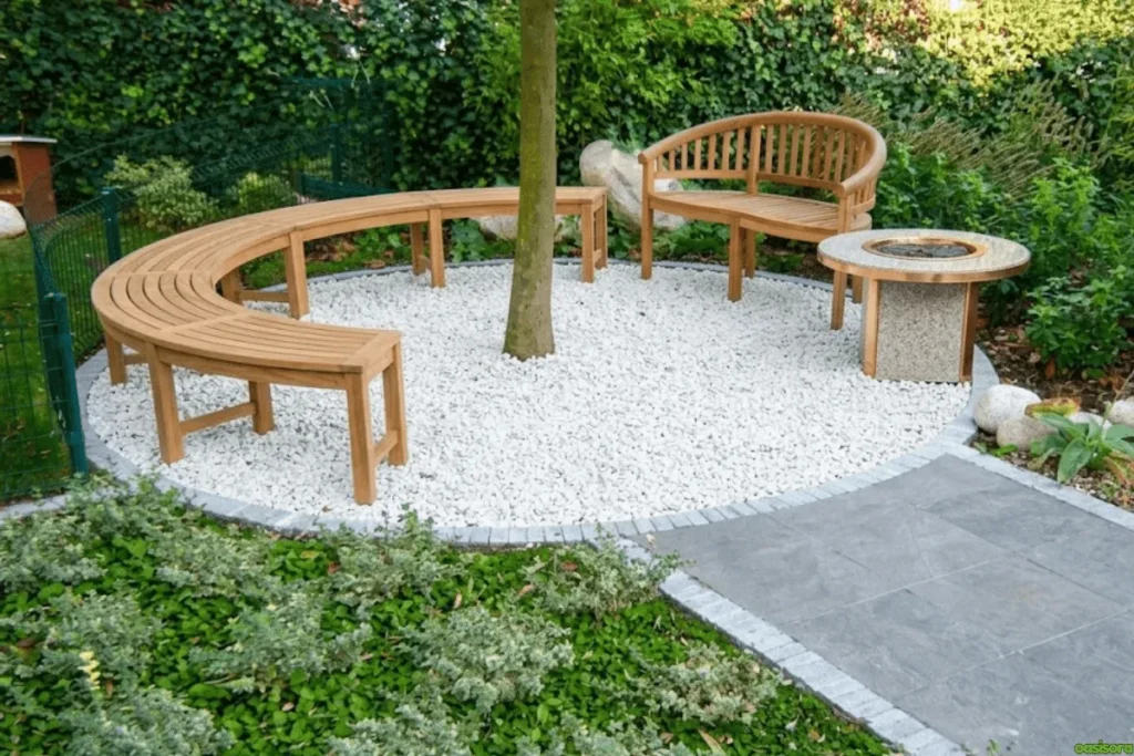 White-quartz-gravel