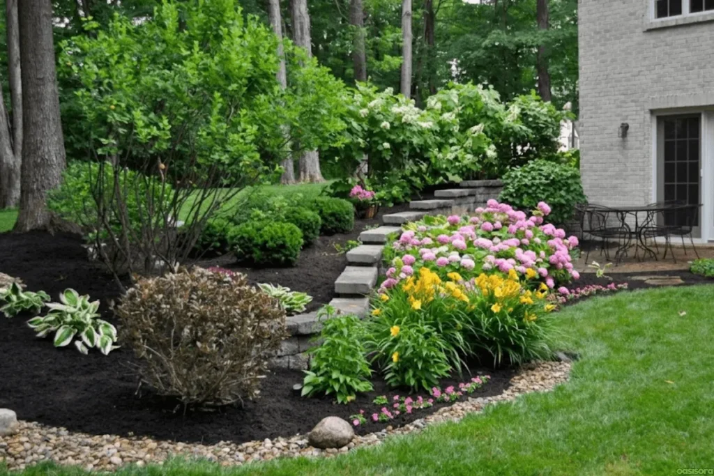 Front-Yard-Landscaping-with-Rocks-and-Mulch
