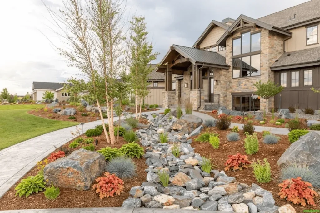 Simple-Rock-for-Front-Yards