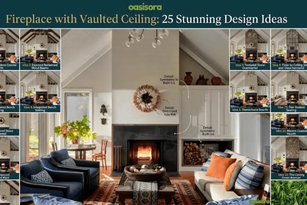 Fireplace with Vaulted Ceiling: 25 Stunning Design Ideas 1 Fireplace-with-Vaulted-Ceiling-25-Stunning-Design-Ideas