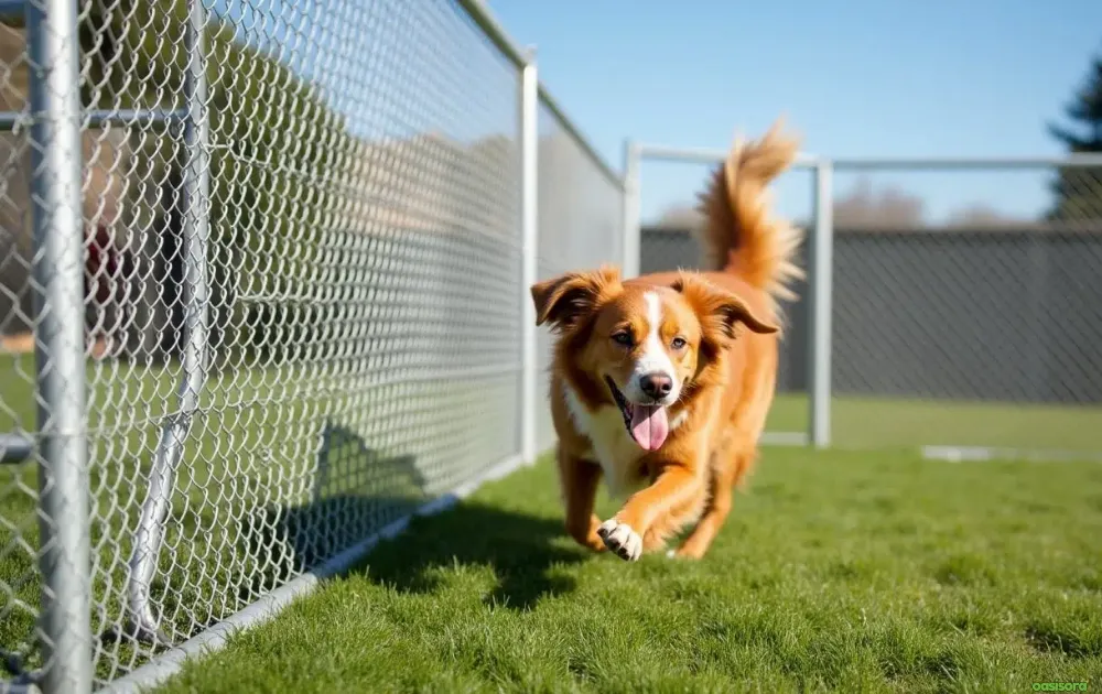 15 Tips for Dog Friendly Backyard Ideas on a Budget in 2025 8 Budget-Dog-Run-Fence-for-Active-Pups