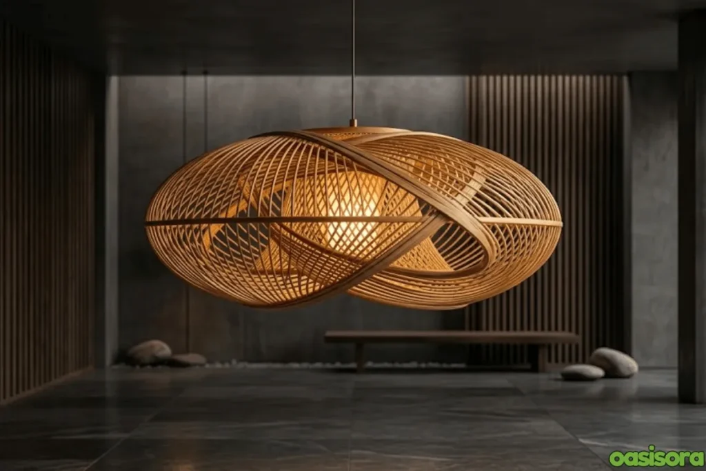 9 Modern Japanese Zen Garden Lighting Ideas for Your Home 8 Hanging-bamboo-pendants