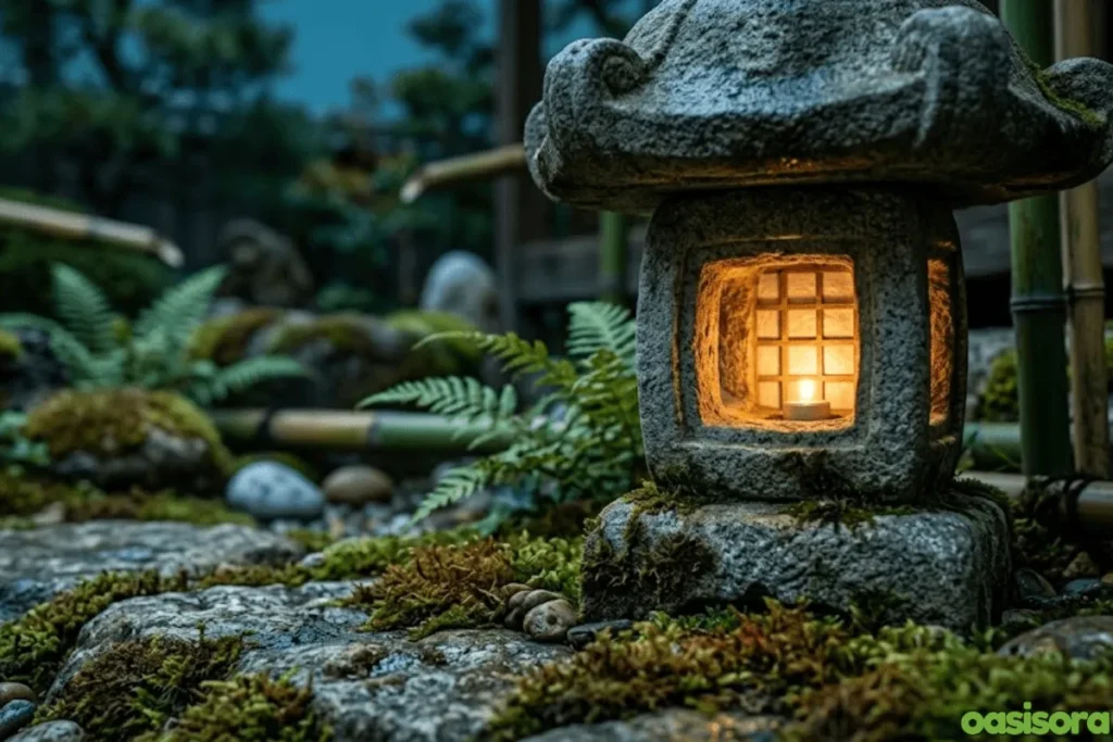 9 Modern Japanese Zen Garden Lighting Ideas for Your Home 13 Solar-rock-lantern