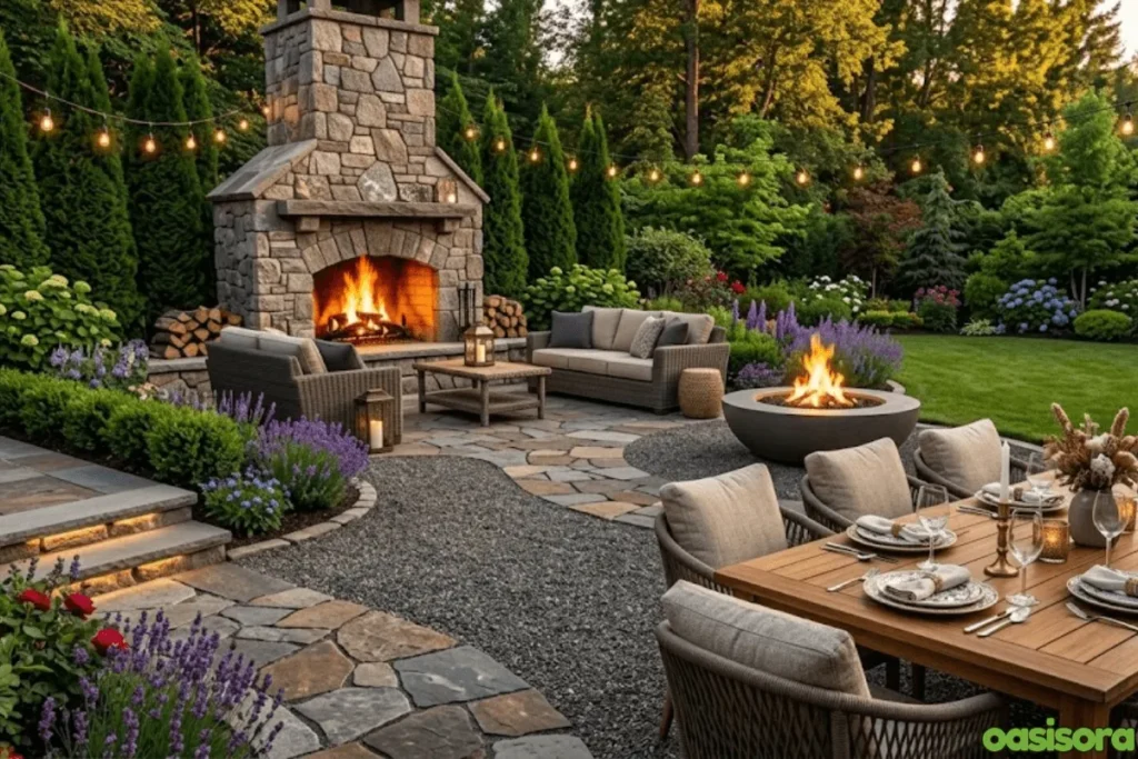 Texture-of-Gravel-for-fire-pit-seating-area